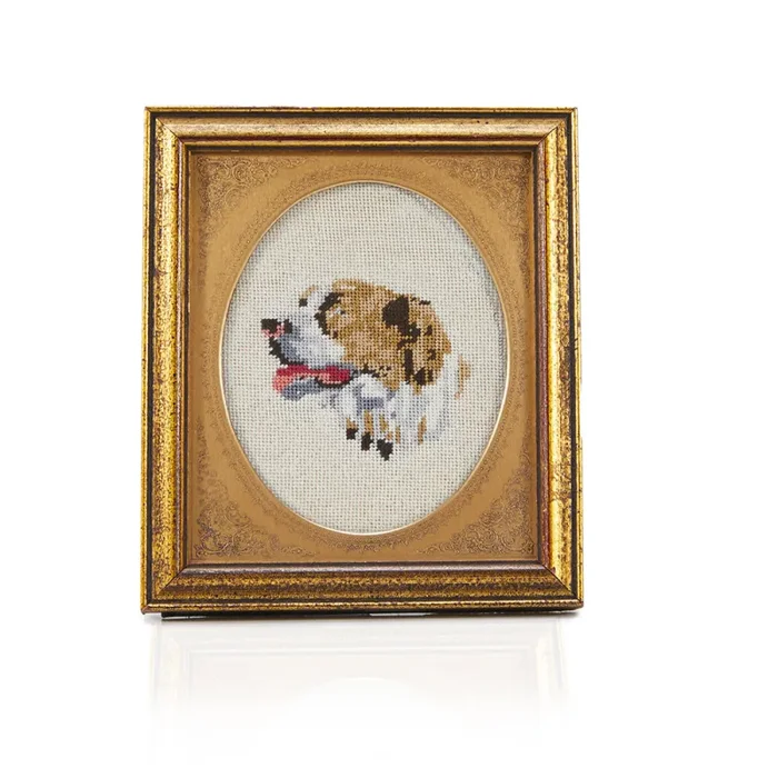 1163 (A+D) NeedlePoint St. Bernard Oval