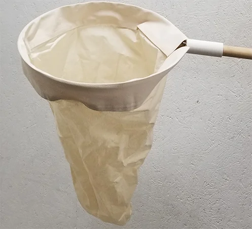 15″ MUSLIN NET W/ VELCRO, 1″ WOOD HANDLE