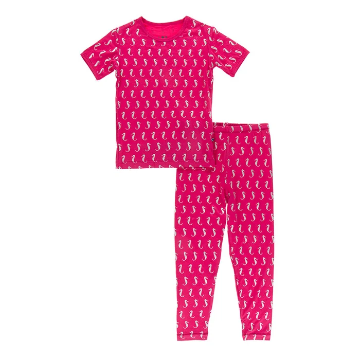 2 PIece Pajama (Short Sleeve) – Prickly Pear Mini Seahorses