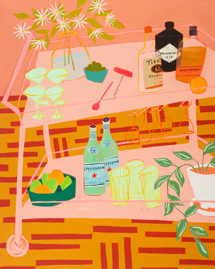 20″ x 24″ Bar Cart Print