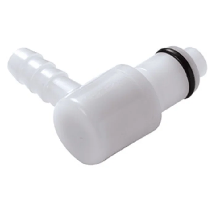 21600 NSF Valved Elbow Hose Barb Coupling Insert 1/4 ID Barb