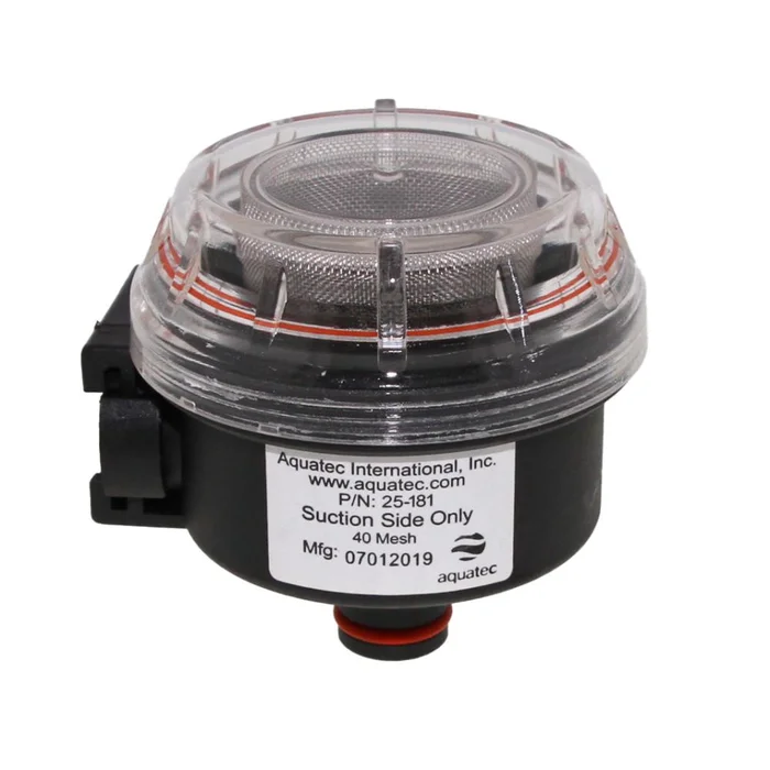 25-181 Pump Protector Strainer 40 Mesh Pump Filter SS 3/4″ QA Male x 3/4″ QA Female for 550 Series Pumps