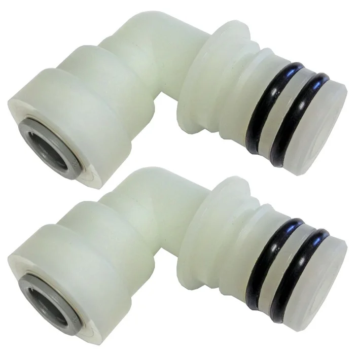 3/4 Quad Port 90 Deg Elbow x 1/2 OD JG Push-in Fittings