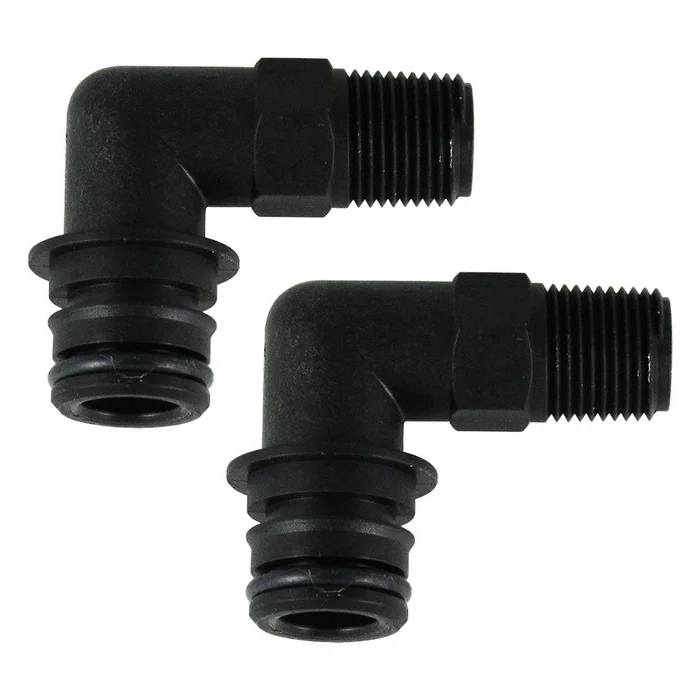 3/4 Quad Port 90 Deg Elbow x 3/8″ NPT Male Thread Fittings (Pair)