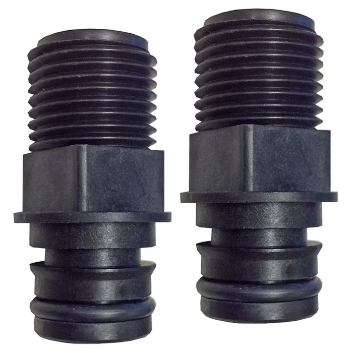 3/4 Quad Port x 3/8″ NPT Straight Fittings (Pair)