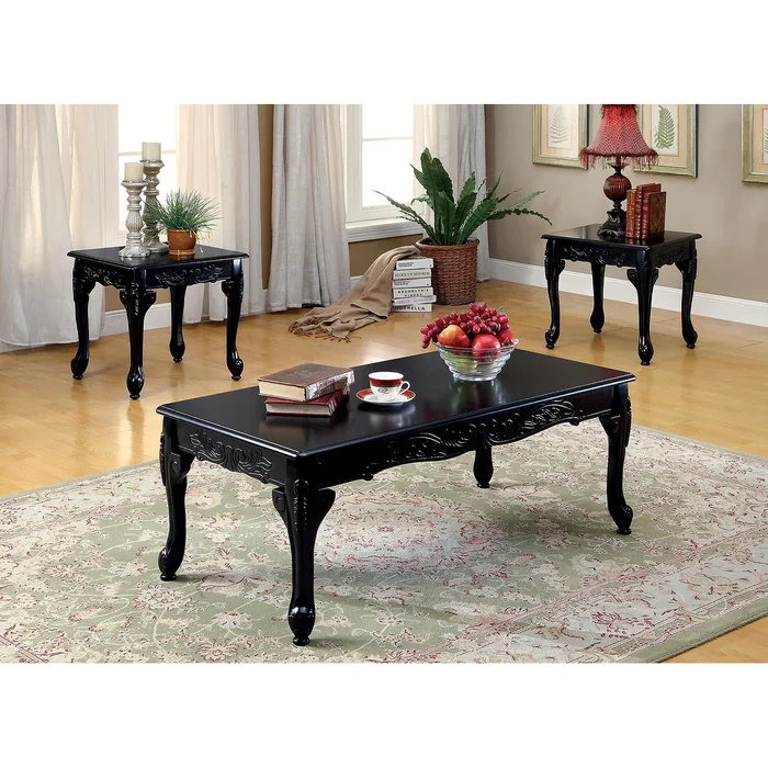 3 Piece Wooden Table Set