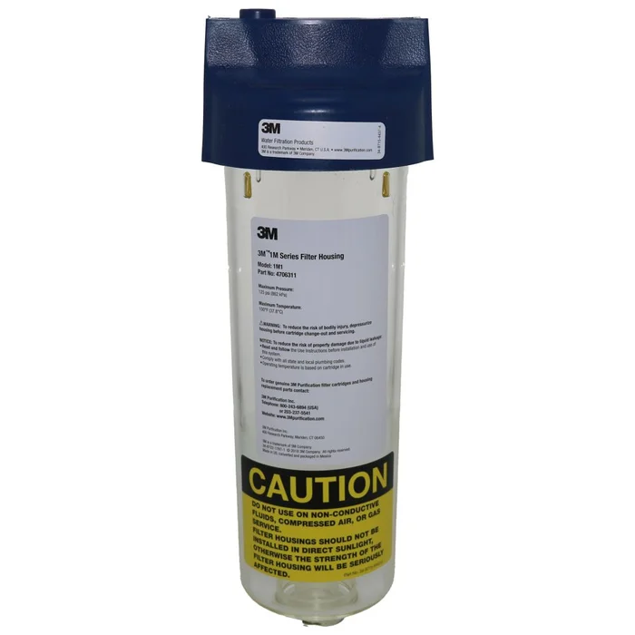 3M 1M Series 10″ Clear Housing w/ 3/4″ NPT connection