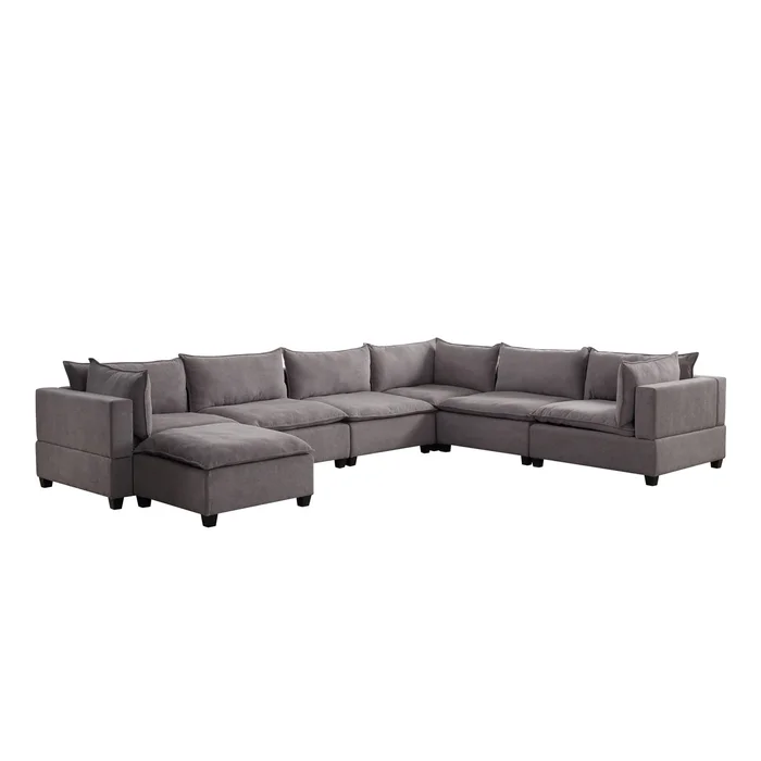 7 Piece Modular Sectional Sofa Chaise