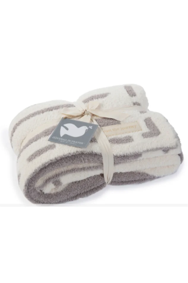 “CIP STRIPE” ADULT BLANKET-TRUST THE JOURNEY