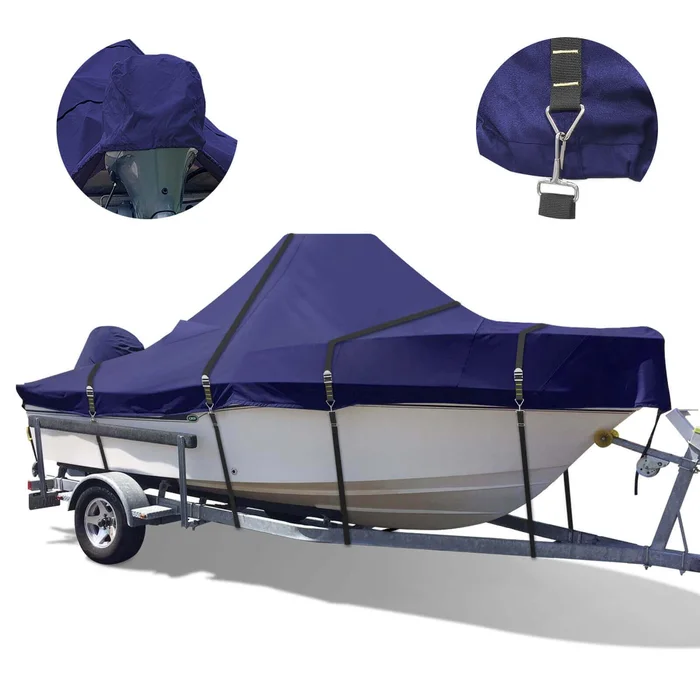 900D Center Console Boat Cover – Heavy Duty Boat Cover for Center Console Boat, Waterproof Trailerable Boat Cover