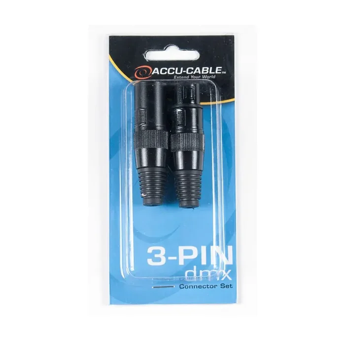 Accu-Cable ACXLR3PSET, 3-Pin DMX Connector Set