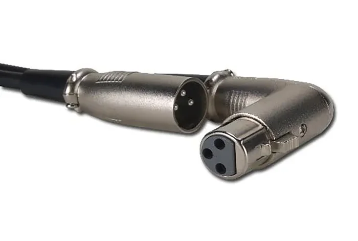 Accu-Cable ACXLRRAAC, 3-Pin XLR Right-Angle Plug Adapters – Set of Two