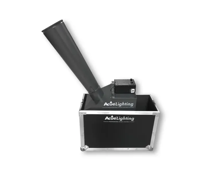 Acue Lighting Confetti Cannon w/DMX, Co2 Powered Heavy-Duty DMX Confetti Cannon with Road Case