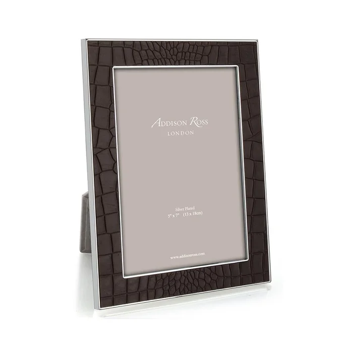 Addison Ross Faux Chocolate Croc Frame, 5*7