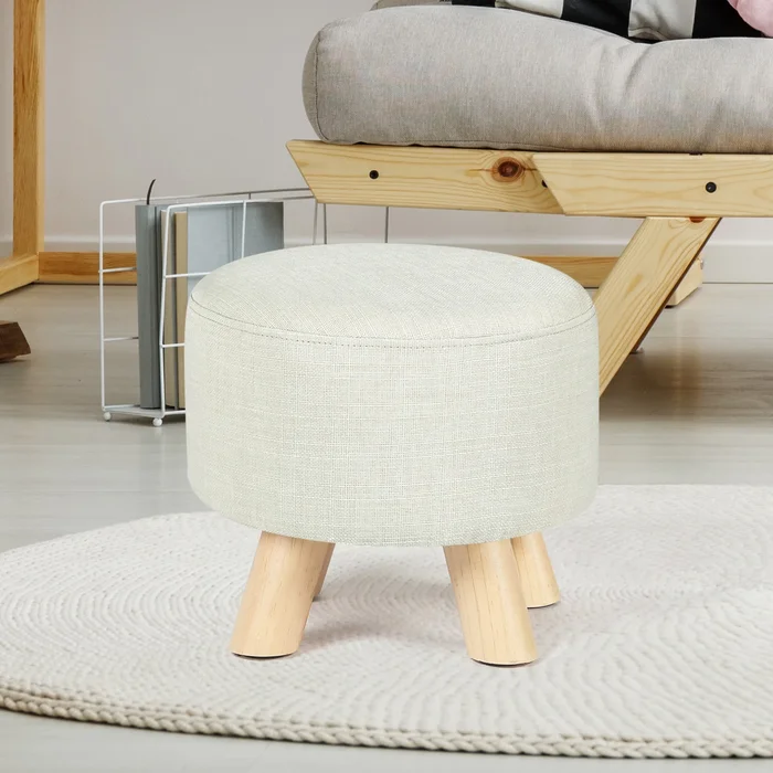 Adeco Foot Rest Ottoman Pet Stool