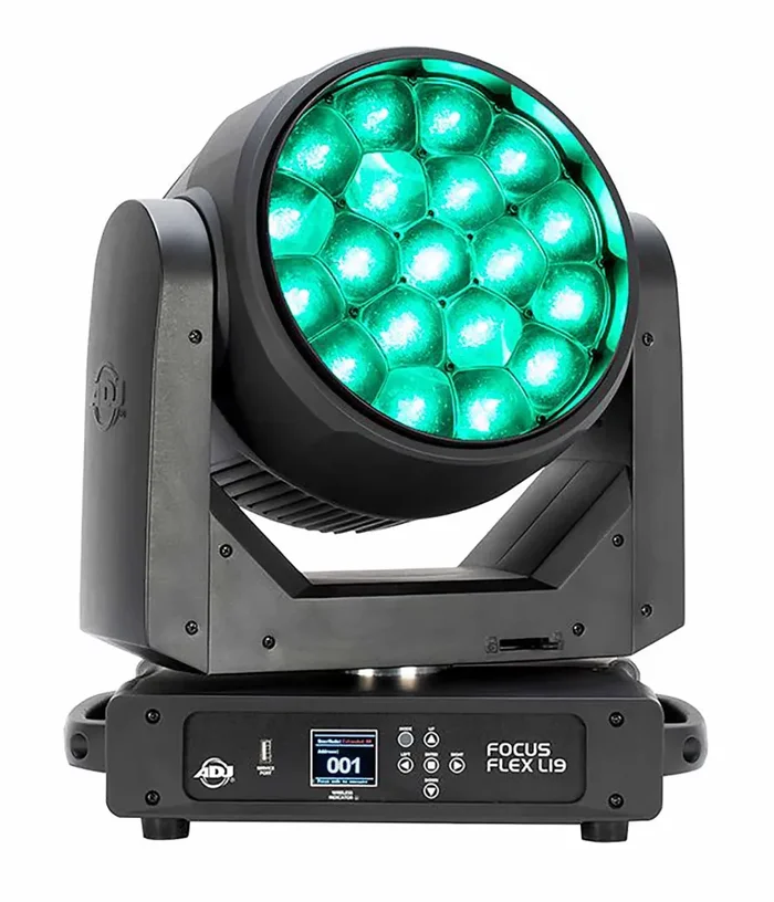ADJ Focus Flex L19, Versatile Moving Head Luminaire with 40-Watt RGBL Color Mixing LEDs Online Hot Sale