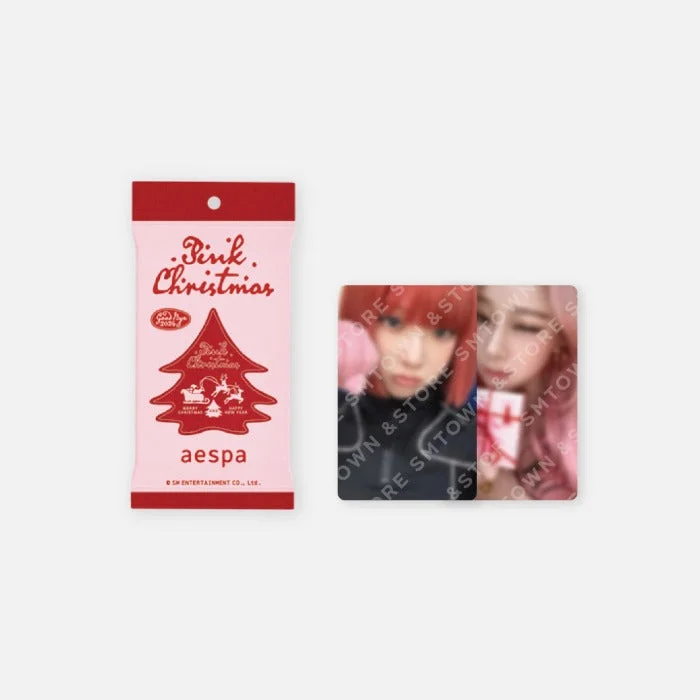 AESPA – 2024 Pink Christmas Photo Card Random Pack