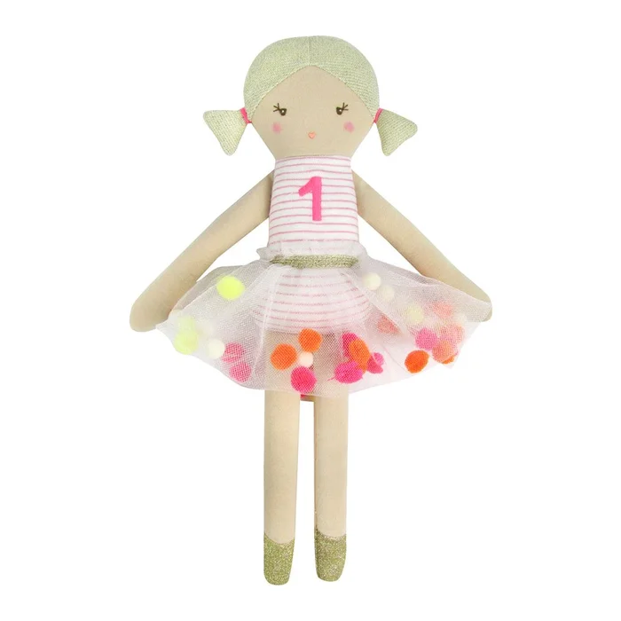 Albetta 1St Year Birthday Jersey Doll