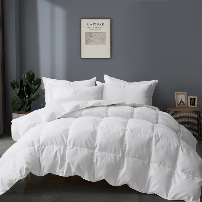 All Season Warmth White Goose Down Blend Comforter