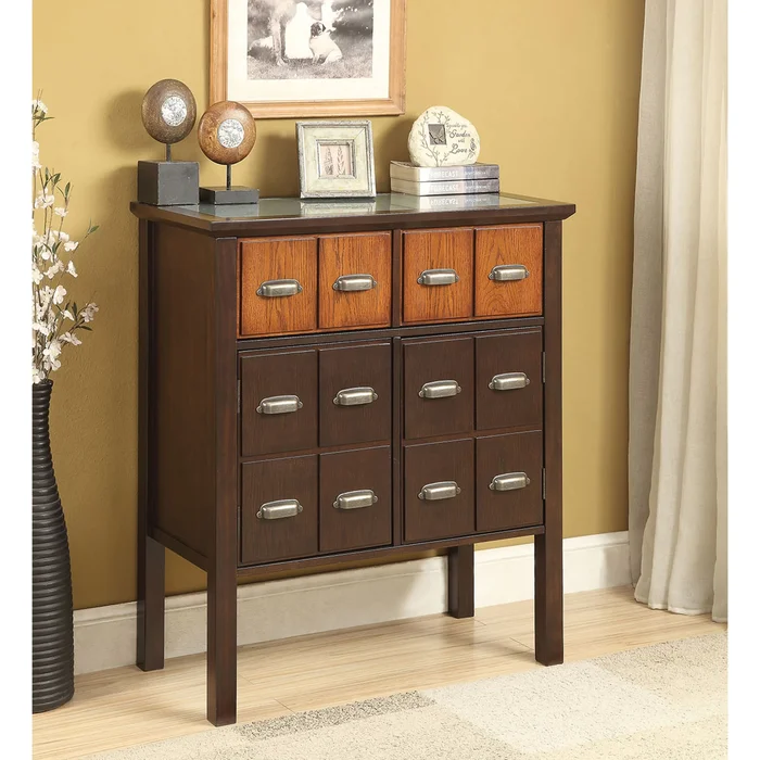 Alla Transitional Walnut 32-inch Wood Hallway Cabinet by Furniture of America