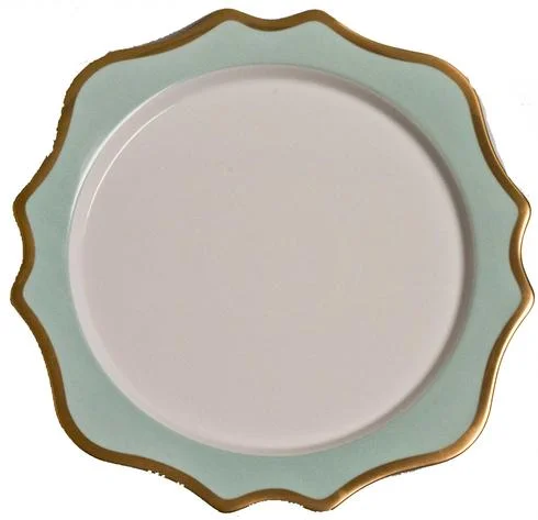 Anna Weatherley Anna’s Palette Aqua Green Charger