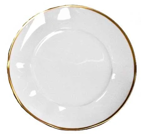 Anna Weatherley Simply Elegant White Gold Salad Plate