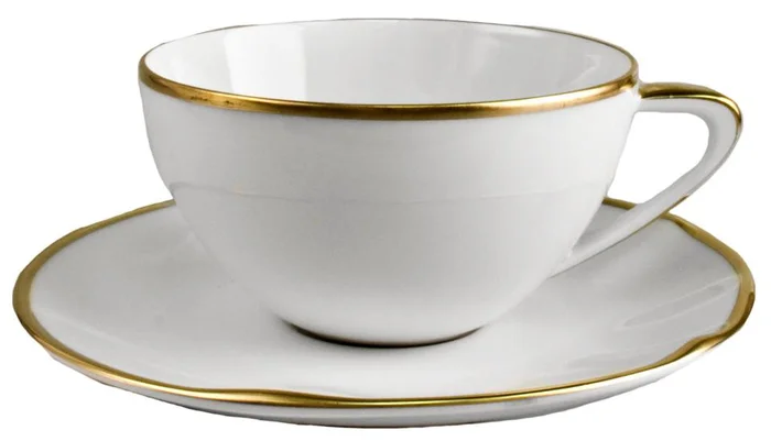 Anna Weatherley Simply Elegant White/Gold Tea Cup