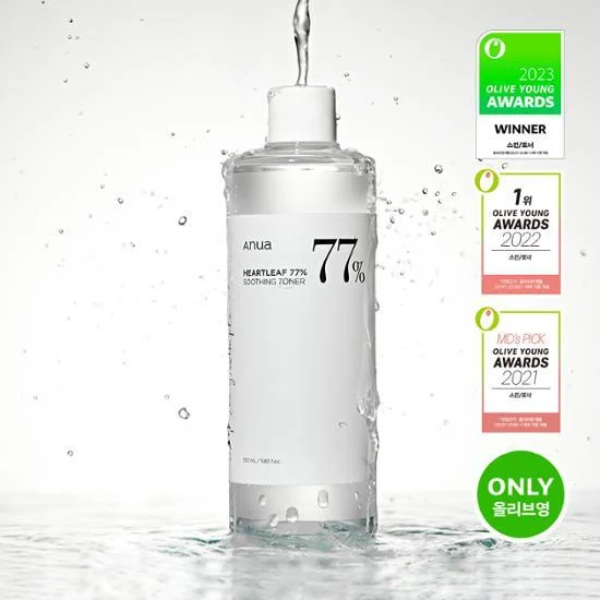 Anua HEARTLEAF 77 SOOTHING TONER (350ml / 500ml)
