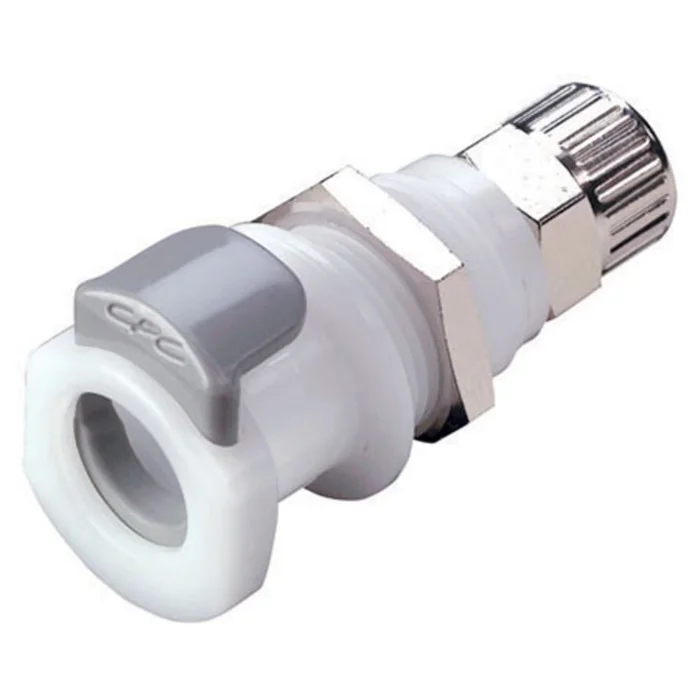 APCD120M10 Valved Panel Mount 10mm PTF Coupling Body