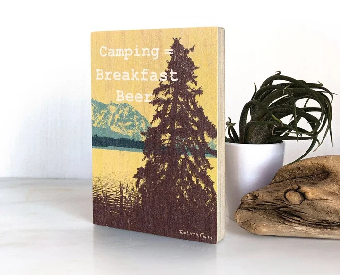 Art Block (Wood) – Breakfast Beer 4×6″