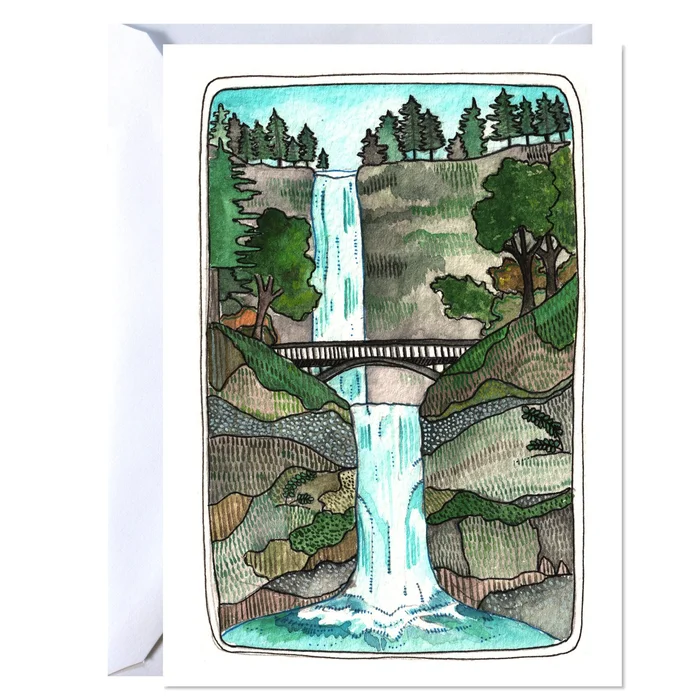 Art Card – Multnomah Falls