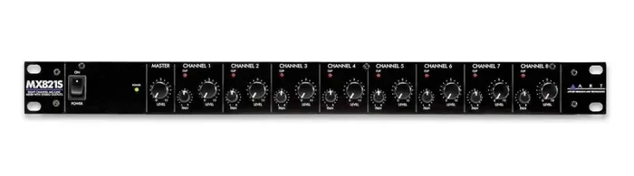 Art MX821S 8-Channel Mic/Line Mixer with Stereo Outputs Supply