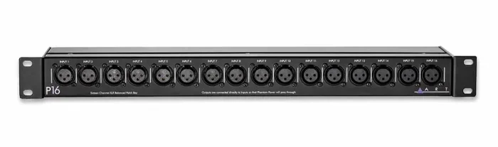 Art P16 16-Channel XLR Balanced Patch Bay