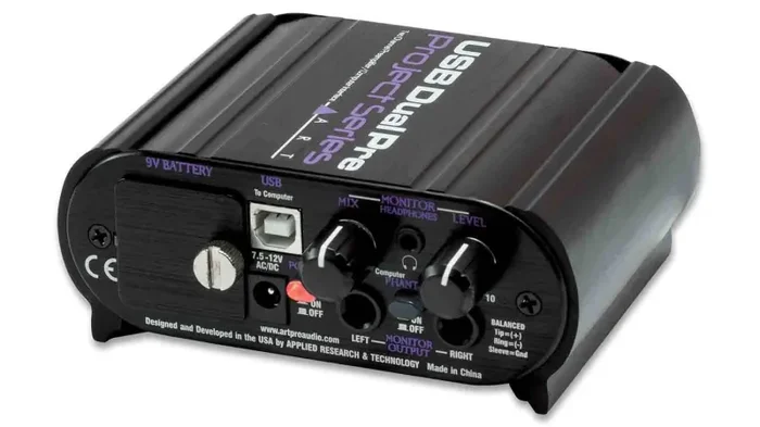 Art USBDualPrePS, Dual Portable Preamplifier