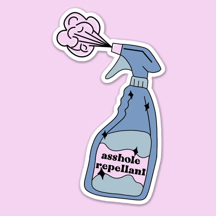 Asshole Repellant Sticker