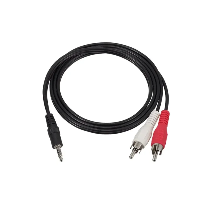 Audio-Technica: 3.5mm to Male RCA Y-Cable Adaptor for AT-LP60x Series – 3 ft. (408-60X-152)