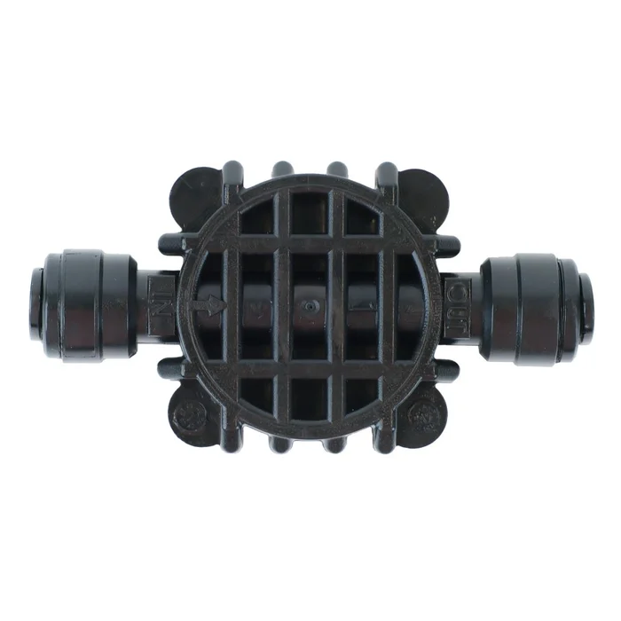 Automatic Shut Off Valve 4 Way 1/4 QC Black
