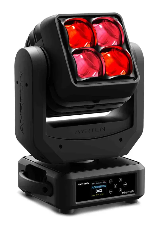 Aytron MiniPanel-FX- 220W RGBW LED Moving Head Beam/Wash – 3.6 to 53 Degree Zoom