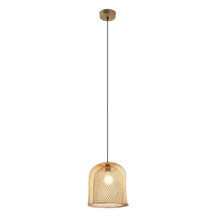 Azure River of Goods Gold Bell-Shaped Pendant Lamp – 10.1″ x 10.1″ x 12.25″/71.25″