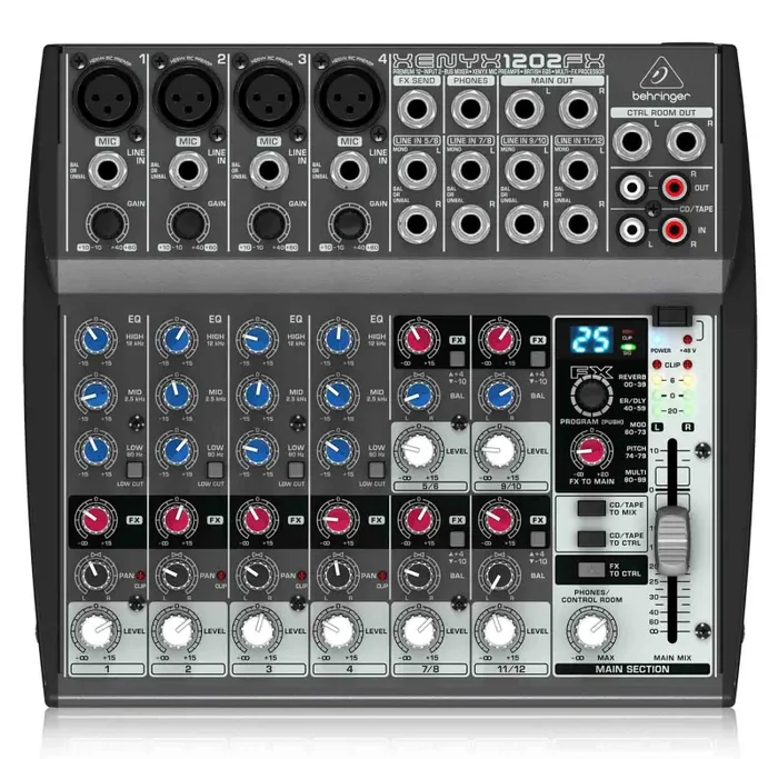 B-Stock: Behringer Xenyx 1202 FX, Premium 12-Input 2-Bus Mixer with XENYX Mic Preamps