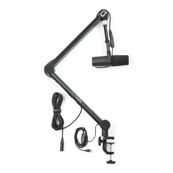 B-Stock: Gator Frameworks GFWMICBCBM4000 Professional Broadcast Boom Mic Stand with Led Light