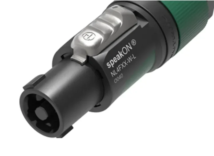 B-Stock: Neutrik speakON Cable End with XX Series 4 Pole in Green with Large – NL4FXX-W-L