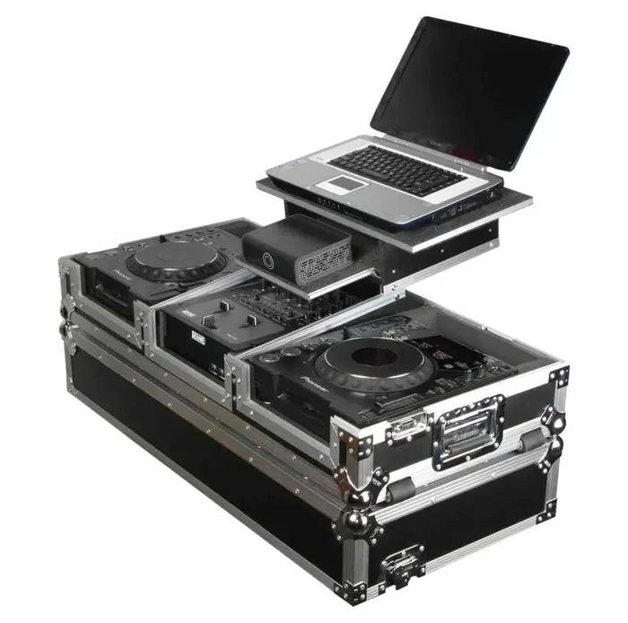 B-Stock: Odyssey FZGS10CDJW Flight Zone Glide Style Laptop DJ CD Mixer Coffin with Wheels