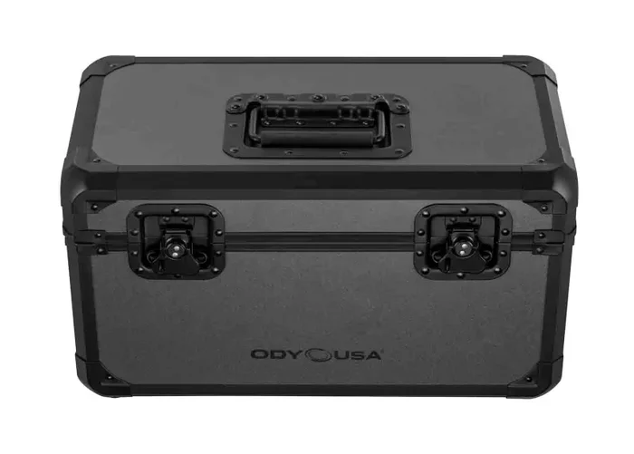 B-Stock: Odyssey K7120BLG Utility Case for 120 7″ Vinyl Records – Black & Gray