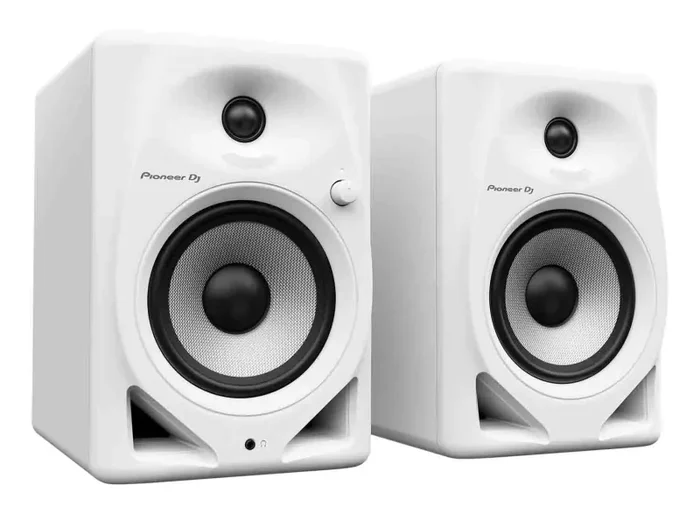 B-Stock: Pioneer DJ DM-50D Active 5″ Desktop Monitor/DJ Speakers (White)
