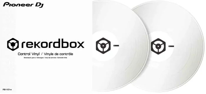B-Stock: Pioneer DJ RB-VD1-W 2 Control Vinyl for Rekordbox DJ – White Hot on Sale