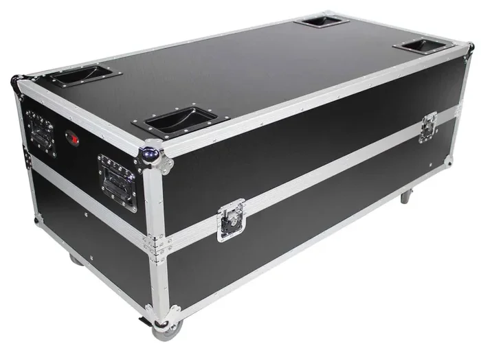 B-Stock: ProX X-RCF-NXL44AX2W Flight Case for 2 RCF NXL44-A Active 2 Way Column Array with 4 Inch Wheels