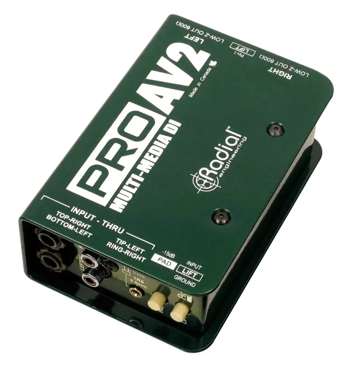 B-Stock: Radial Engineering ProAV2 Passive Stereo Multimedia Direct Box Hot on Sale