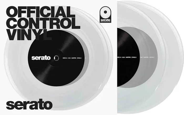 B-Stock: Serato SCV-PS-CLE-7, 7-inch Control Vinyl Clear Pair Fashion