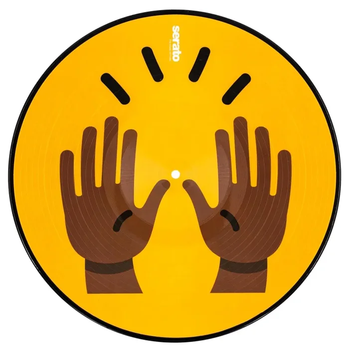 B-Stock: Serato SCV-PS-EMJ-1 Emoji Series 1 Hands, 12” Control Vinyl for Serato DJ – Pair